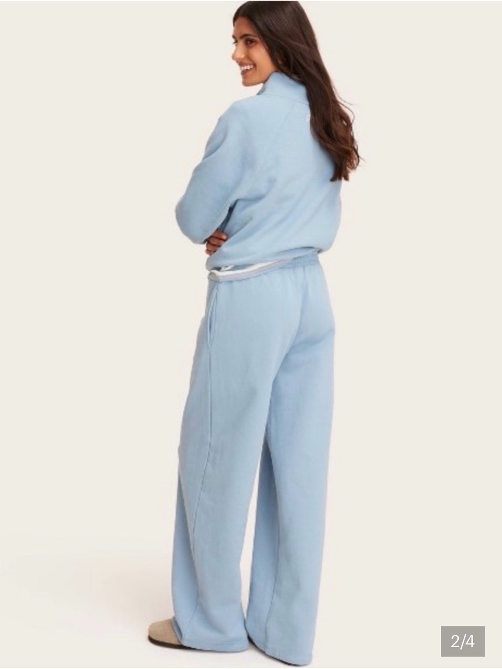 PARKE X TARGET NWT High Rise Light Blue Boxer Pant - Picture 2 of 4